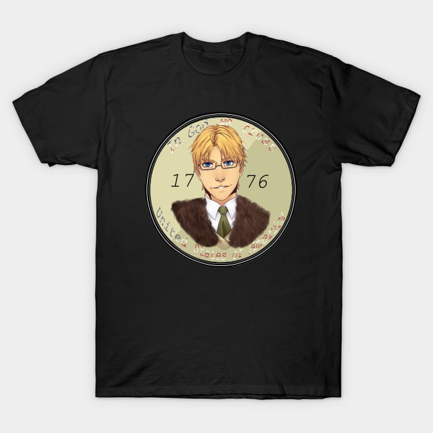 Hetalia- U.S.A. "Coin" T-Shirt by karlag12